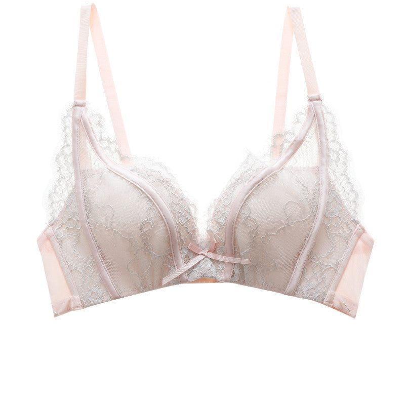 Gather Round — Small Chest Lace Gather Bra