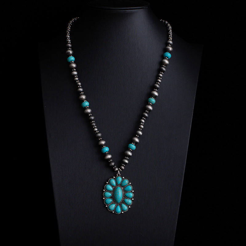 Turquoise Trails — Retro Ethnic Style Necklace