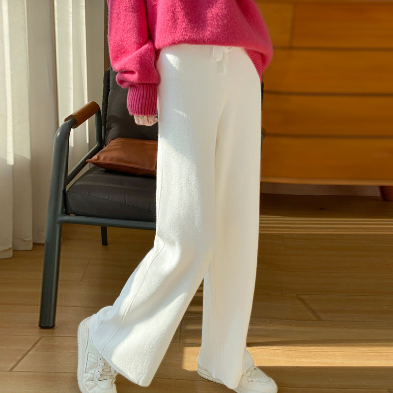 Elegance in the Everyday — High-Waisted Casual Straight-Leg Pants