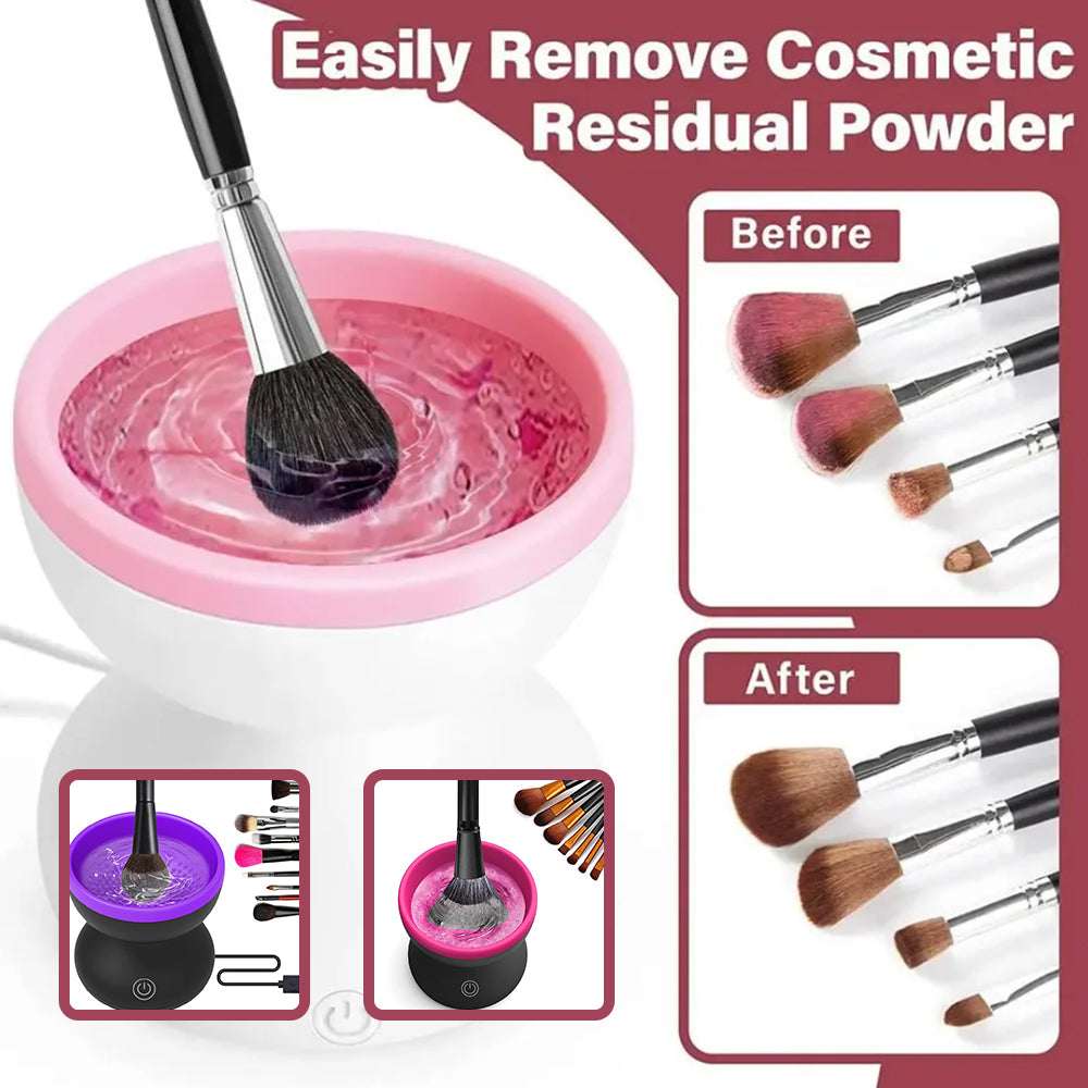Brush Up Your Act — Automatic USB Makeup Brush Cleaner, Fits All Sizes