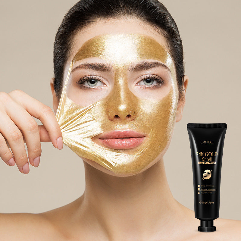 Snail Mail to Smooth — Hydrating Gold Foil Tear-Off Mask