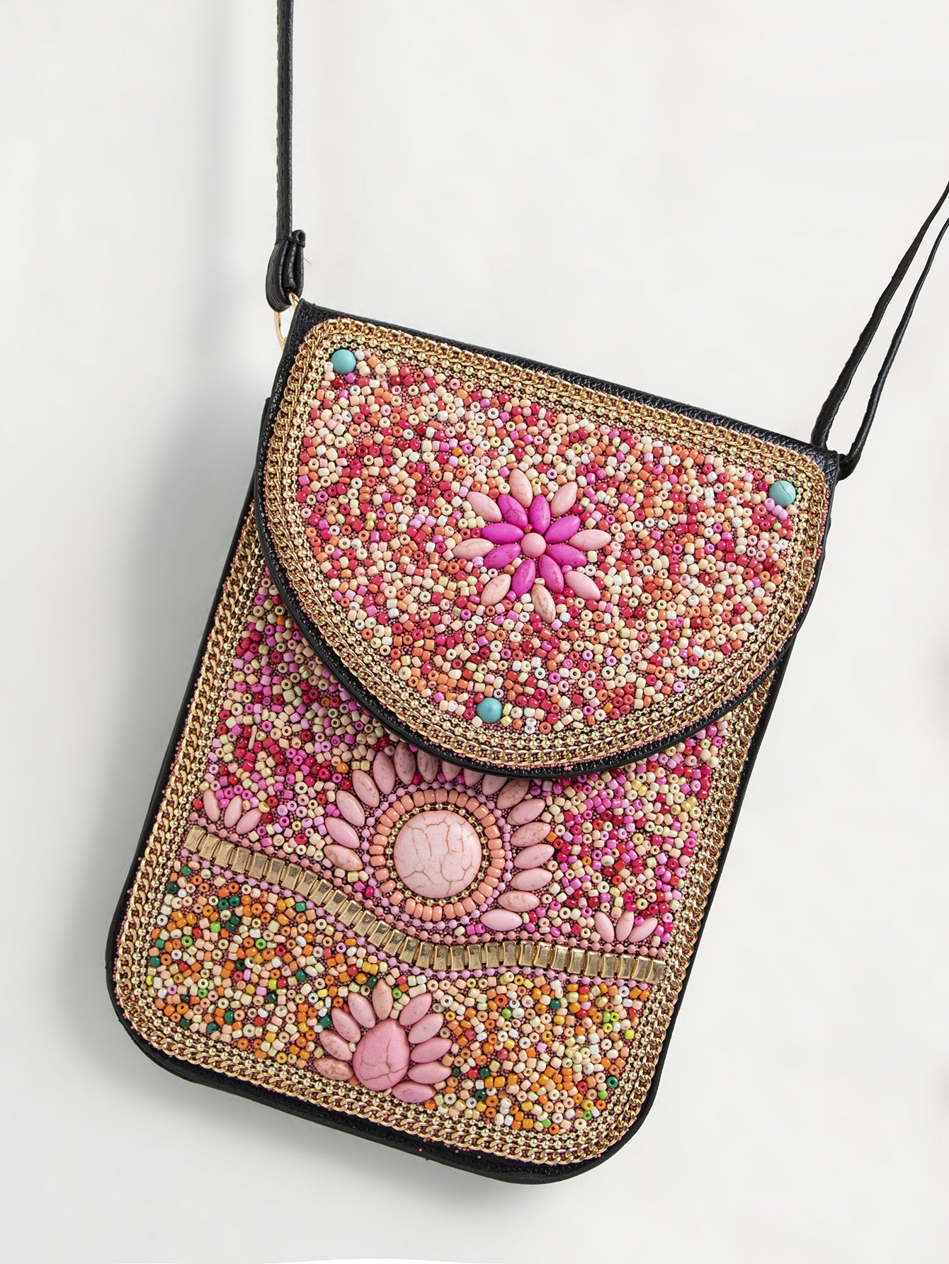 Bead Bliss — Bohemian Bead Satchel Phone Bag