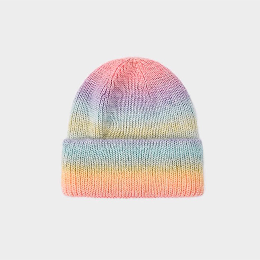 Gradient Yarn Hat Women's Fashion Knitted Hat