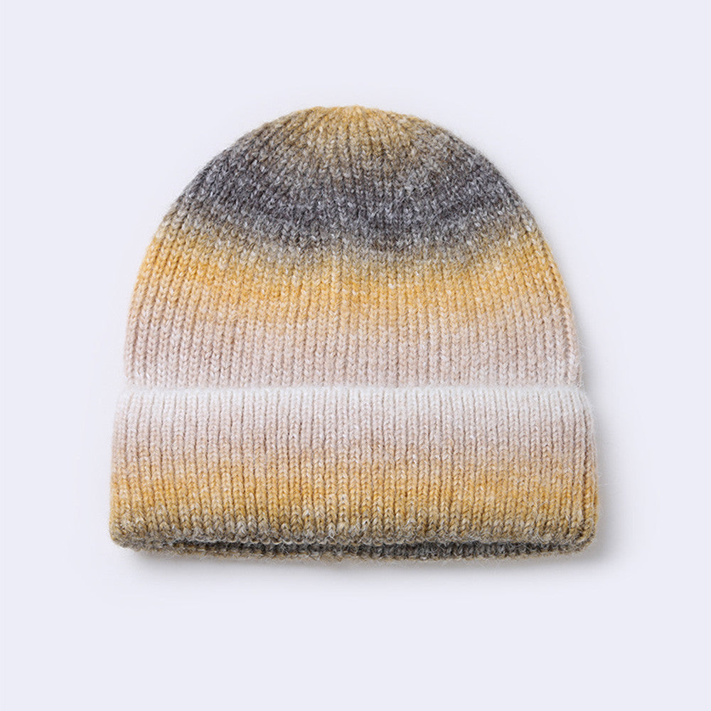 Gradient Yarn Hat Women's Fashion Knitted Hat