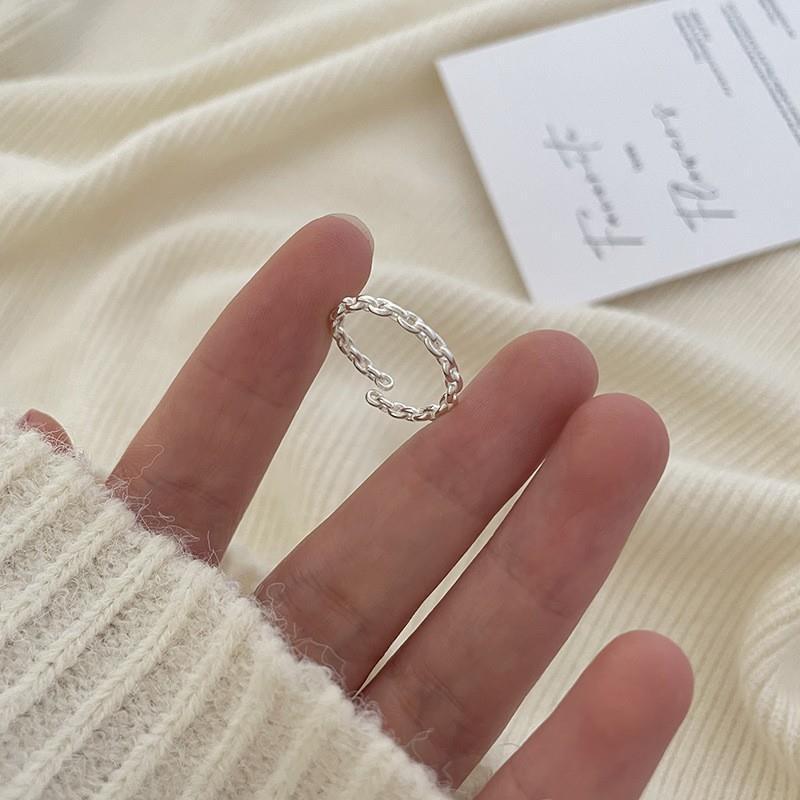 Sterling Style — 925 Silver Irregular Plain Band Ring for Women
