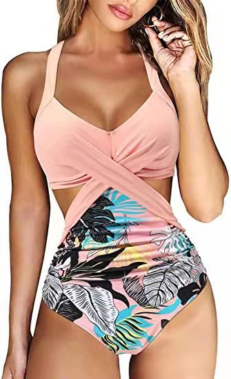 Color Pop — Multi-Color Split Bikini Swimwear