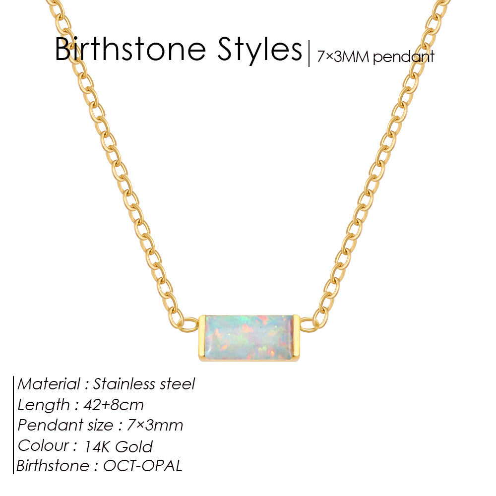 December Delight — 18K Gold-Plated Layered Choker with Birthstone