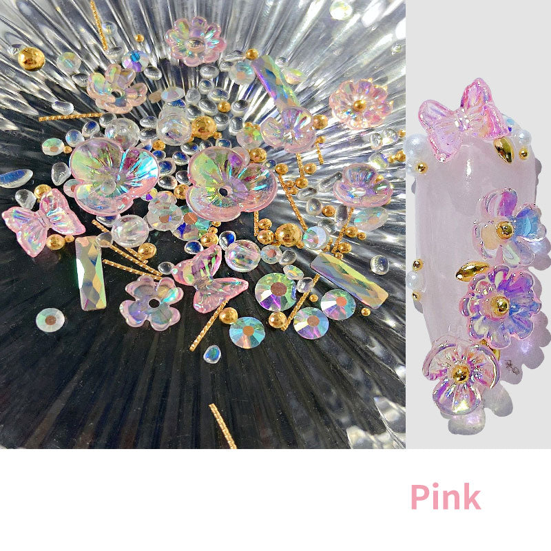 Bloom & Grow — Floral Butterfly Nail Art Stickers