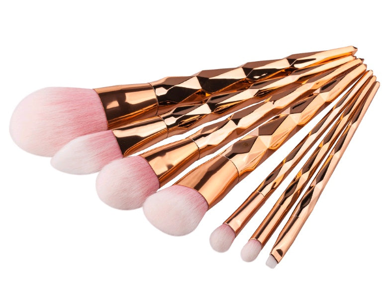Diamond Dazzle — 7-Piece Diamond Handle Makeup Brush Set, Foundation & More