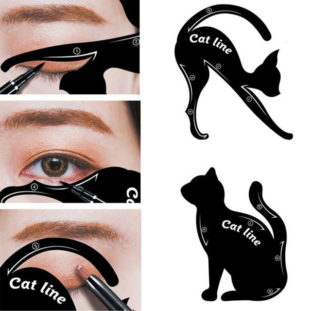 Feline Flick — Cat Eye Eyeliner Stencil Tool