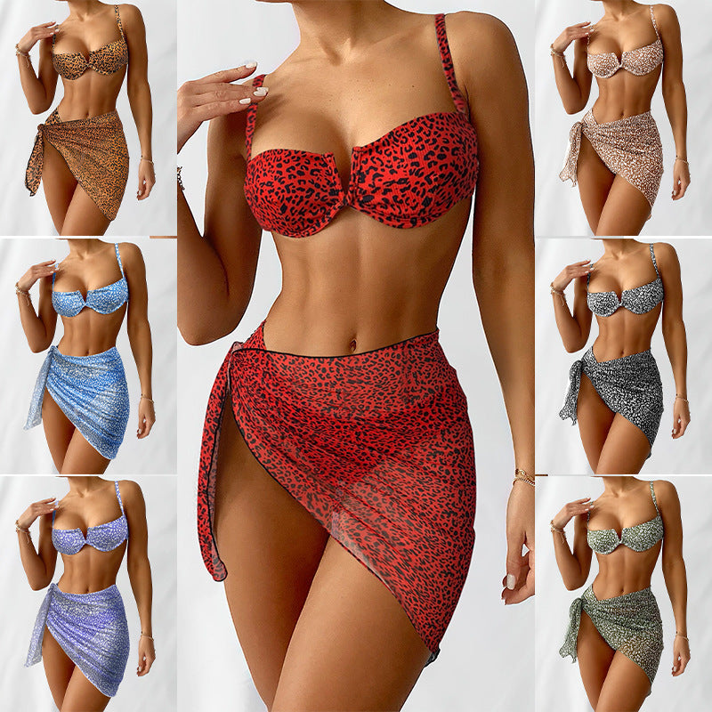 Petal Pushers — 3-Piece Floral Bikini & Beach Dress
