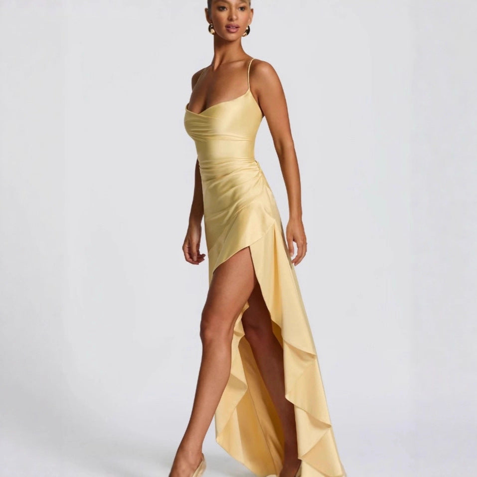 Barely There — Backless Waist-Cinching Dress