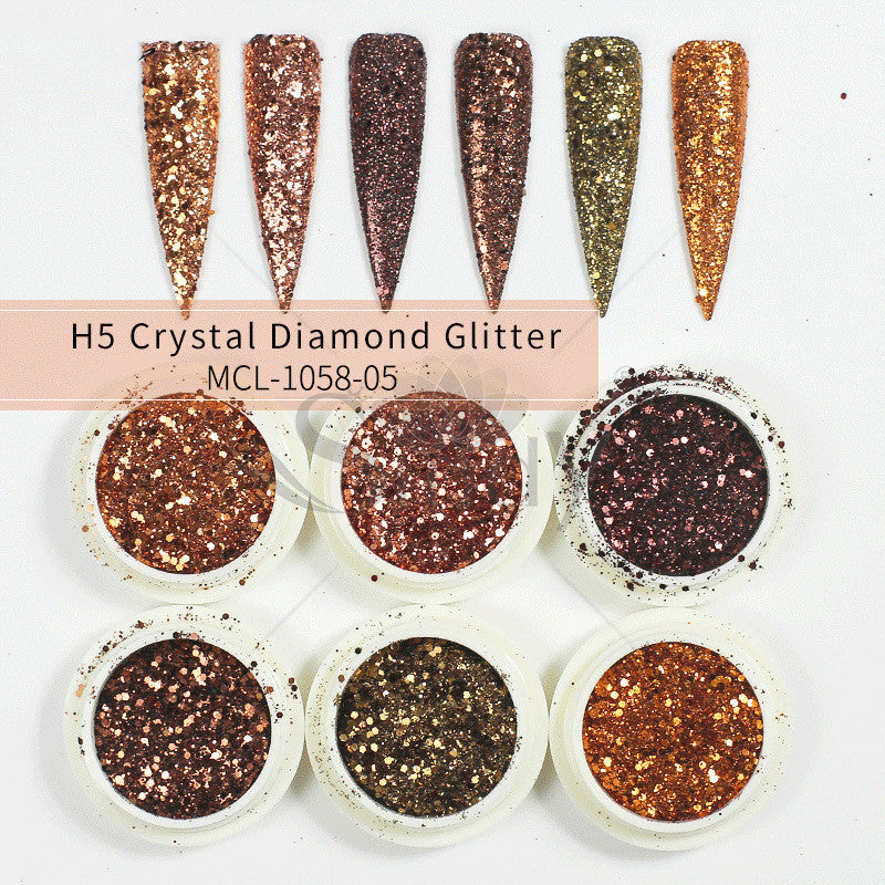 Mermaid's Glow — Aurora Glitter Nail Powder Set