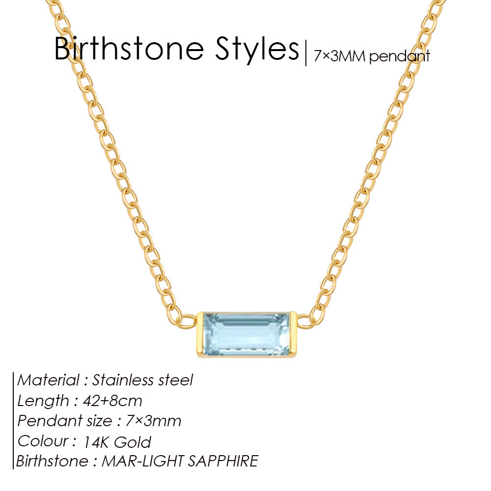 December Delight — 18K Gold-Plated Layered Choker with Birthstone