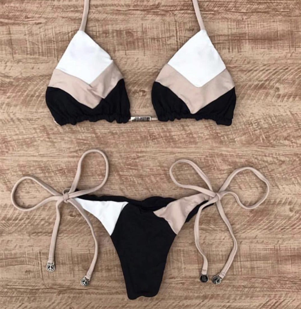 Bloom & Swim — Elegant Floral Print Bikini
