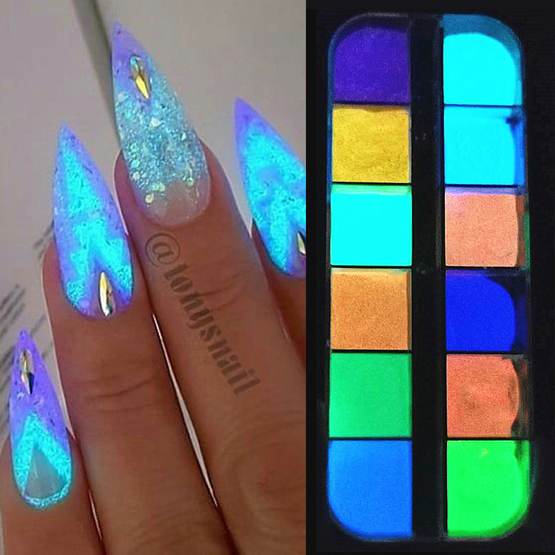 Mermaid's Glow — Aurora Glitter Nail Powder Set