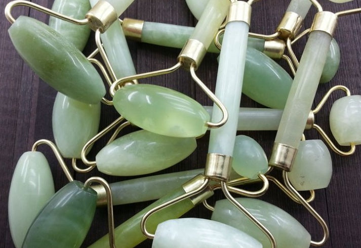 Jade It Happen — Authentic Jade Facial Massage Roller for Beauty & Relaxation