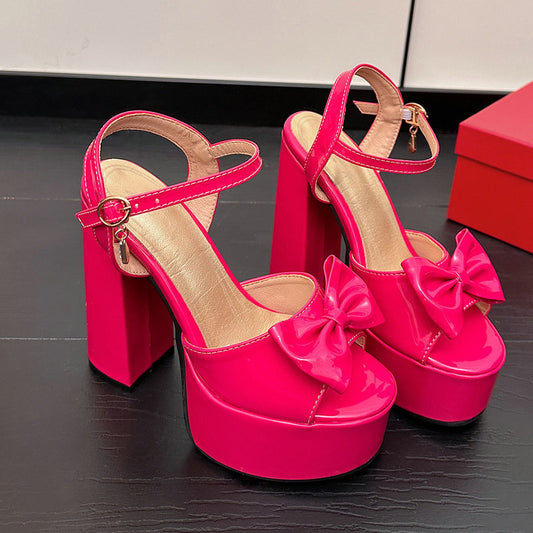 Peep Show — Chunky Heel Peep-Toe Sandals
