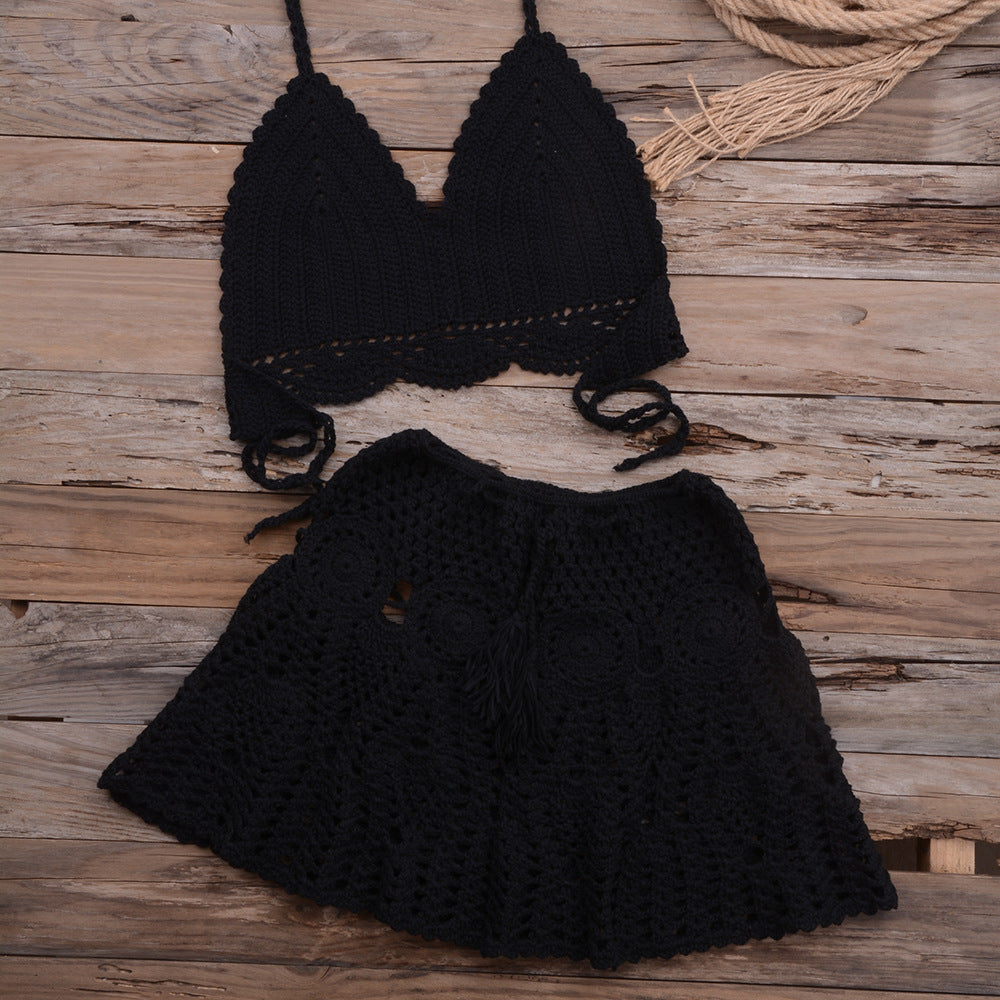Woven Wonder — Hand-Woven Strappy Bikini Set