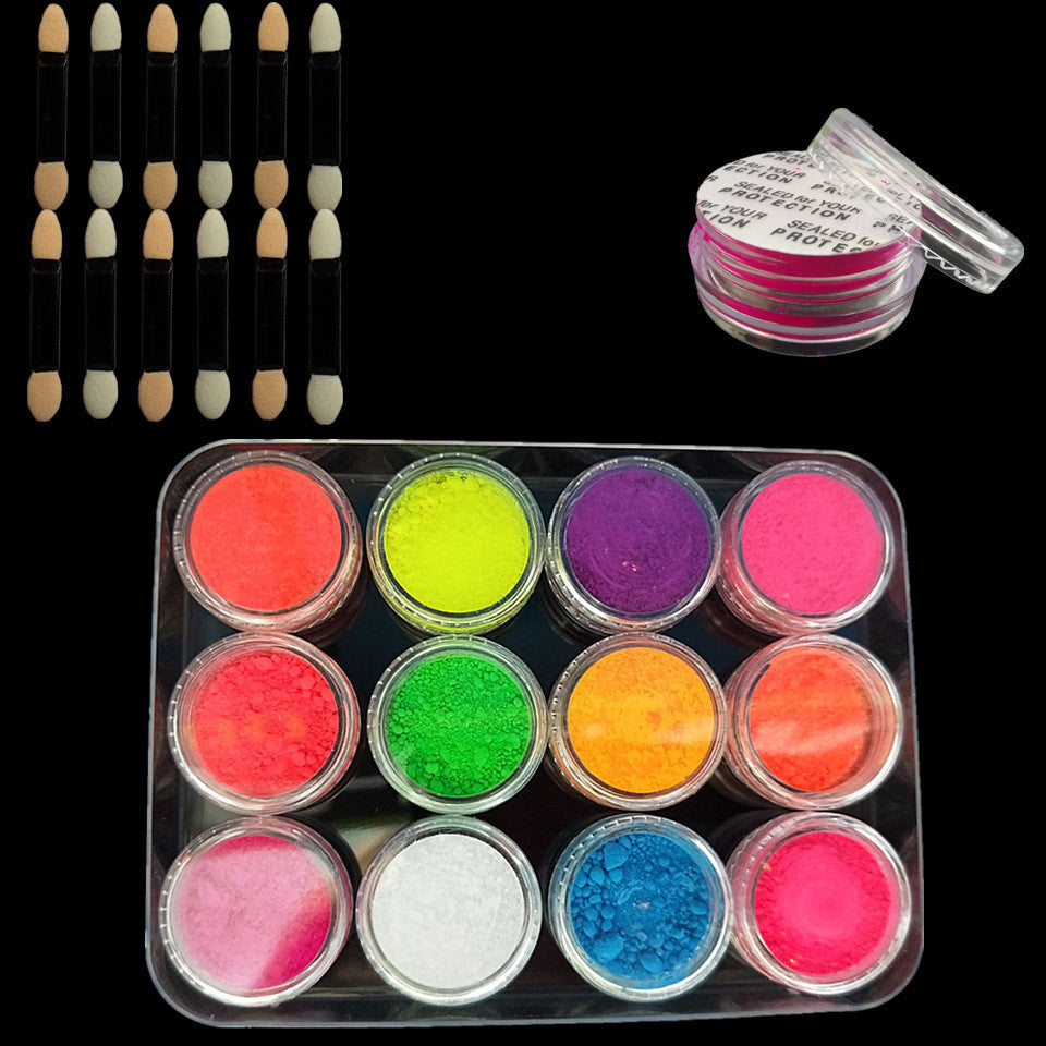 Mermaid's Glow — Aurora Glitter Nail Powder Set