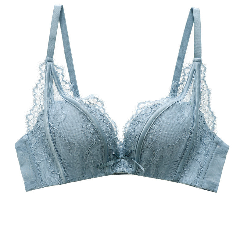 Gather Round — Small Chest Lace Gather Bra