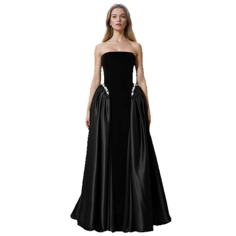 Maxi-mize Style — Strapless Maxi Design Dress