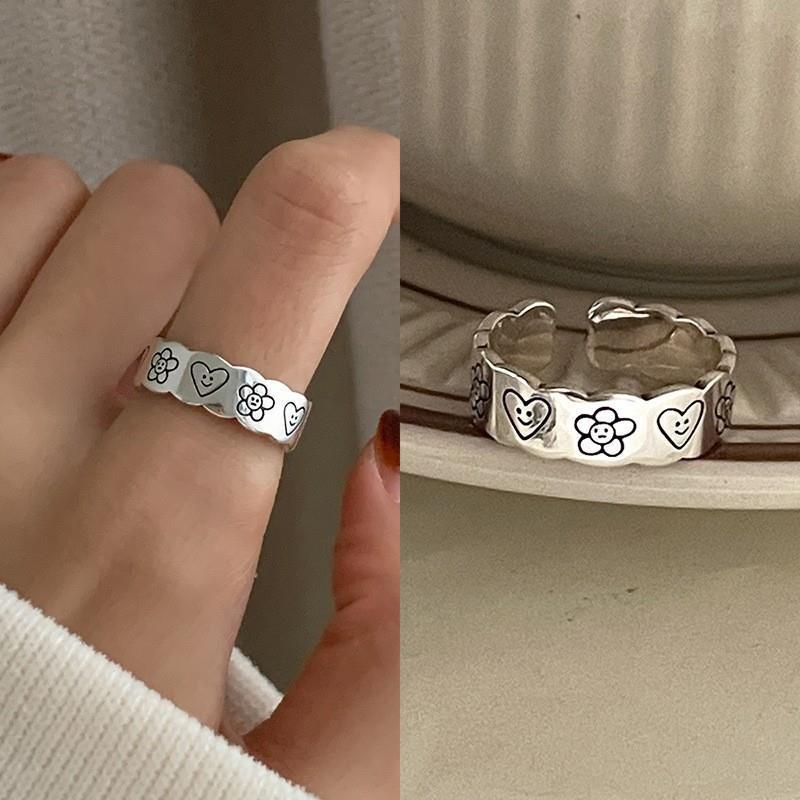 Sterling Style — 925 Silver Irregular Plain Band Ring for Women