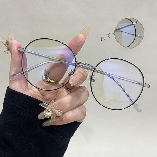 Screen Saver Style — Round Blue Light Blocking Glasses, Rx Optional