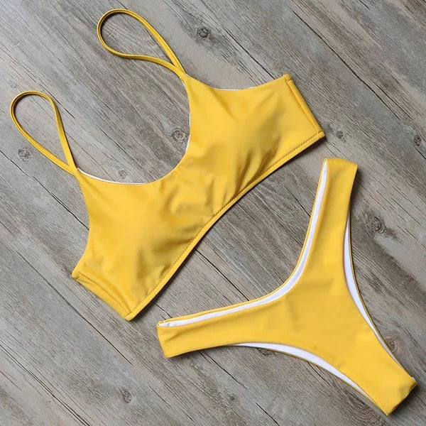 Simply Swim — Solid Color Bikini Swimsuit