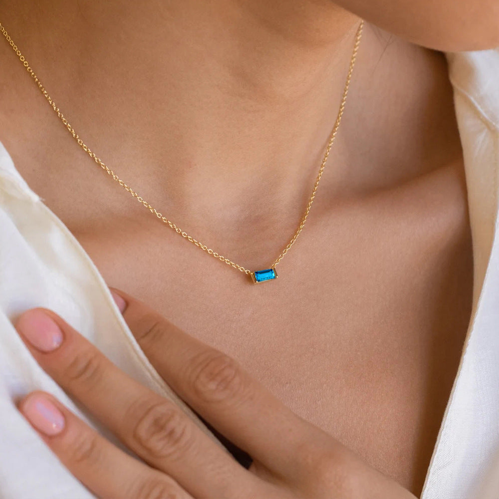 December Delight — 18K Gold-Plated Layered Choker with Birthstone