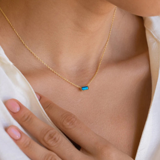 December Delight — 18K Gold-Plated Layered Choker with Birthstone