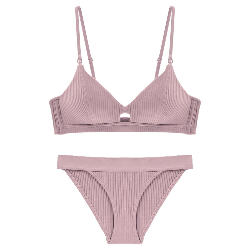 French Finesse — Triangle Cup Bra & Panty Set