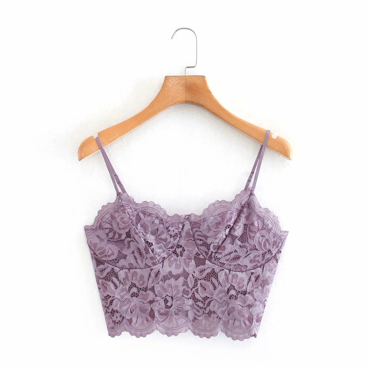 Lace Embrace — Delicate Lace Cami Bralette