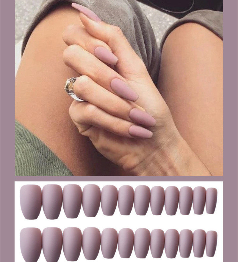 Matte Magic — 24pc Frosted Ballet Fake Nails