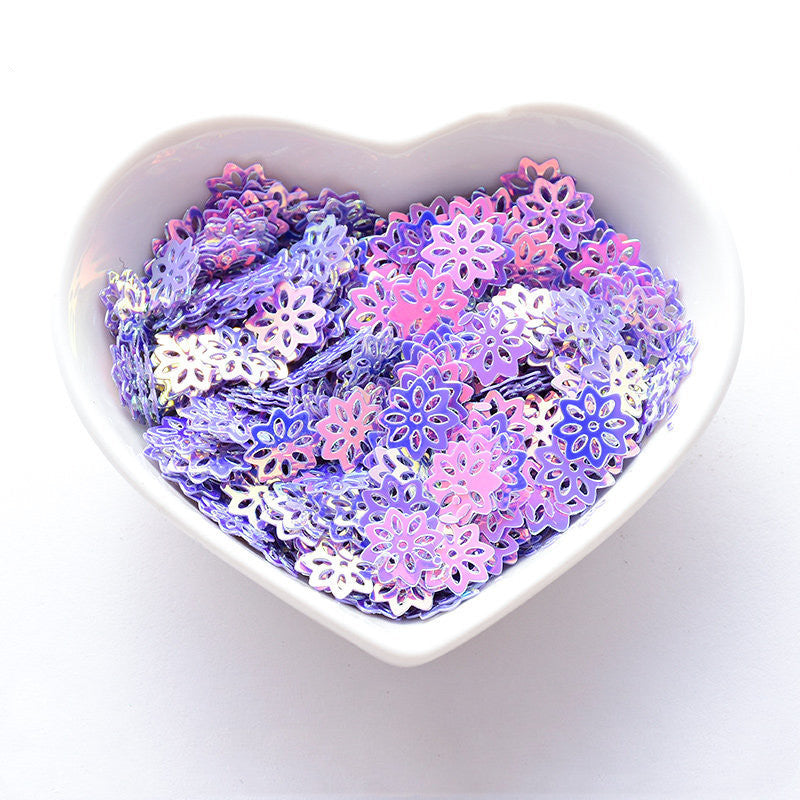 Cherry Sweet Mani — Cherry Blossom Sequin, Handmade Nail Art