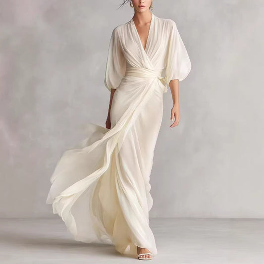 Long Story Short — Slim-fit European-Style Long Dress