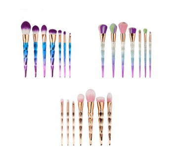 Diamond Dazzle — 7-Piece Diamond Handle Makeup Brush Set, Foundation & More