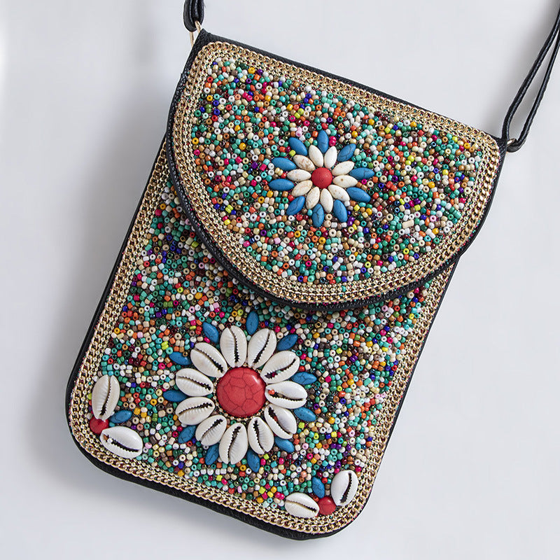 Bead Bliss — Bohemian Bead Satchel Phone Bag