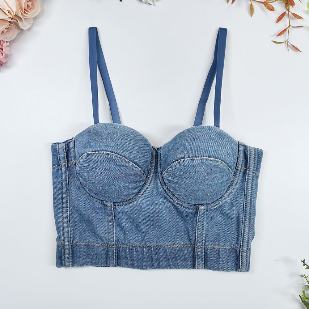 Denim Diva — Fashionable All-Matching Denim Camisole