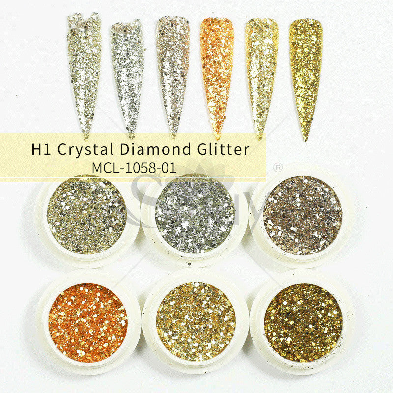 Mermaid's Glow — Aurora Glitter Nail Powder Set