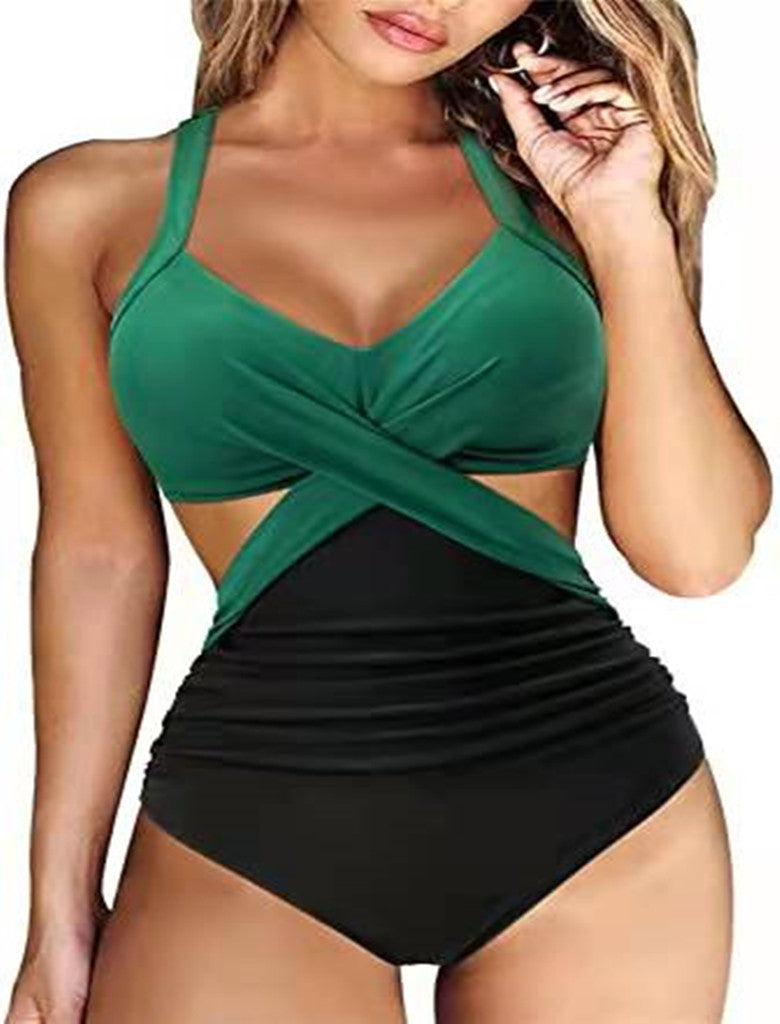 Color Pop — Multi-Color Split Bikini Swimwear