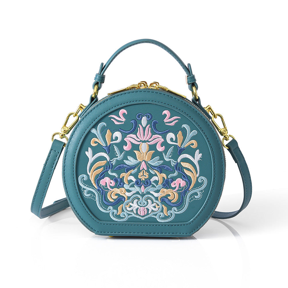 Round & Refined — Literary National Style Crossbody Bag