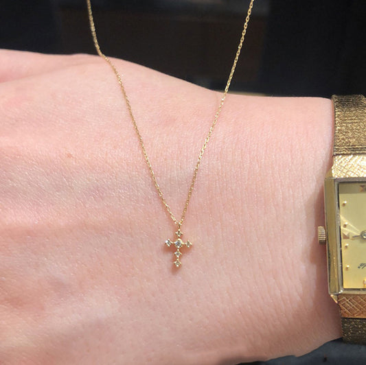Cross My Heart — Mini Cross Choker Necklace for Women