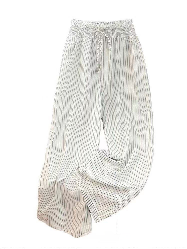 Stripe a Pose — Versatile Vertical-Striped Wide-Leg Pants