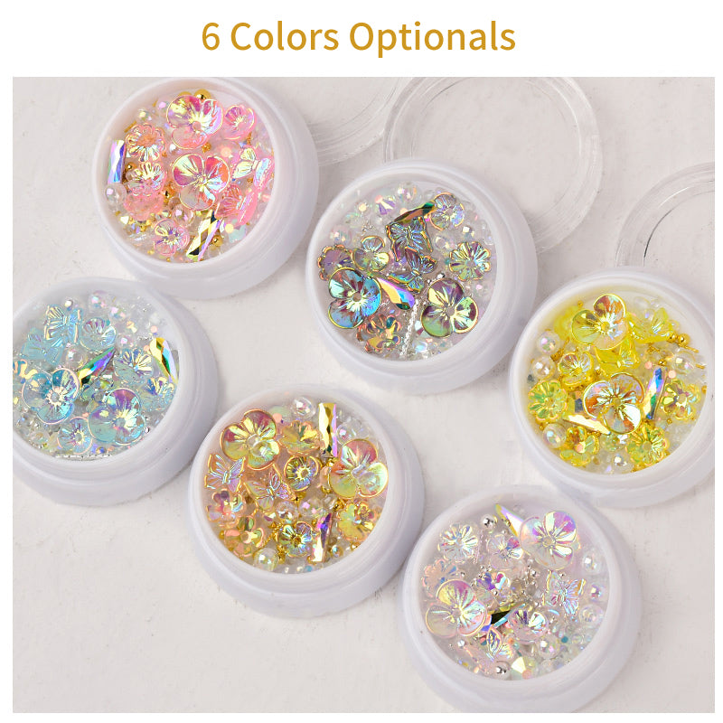 Bloom & Grow — Floral Butterfly Nail Art Stickers