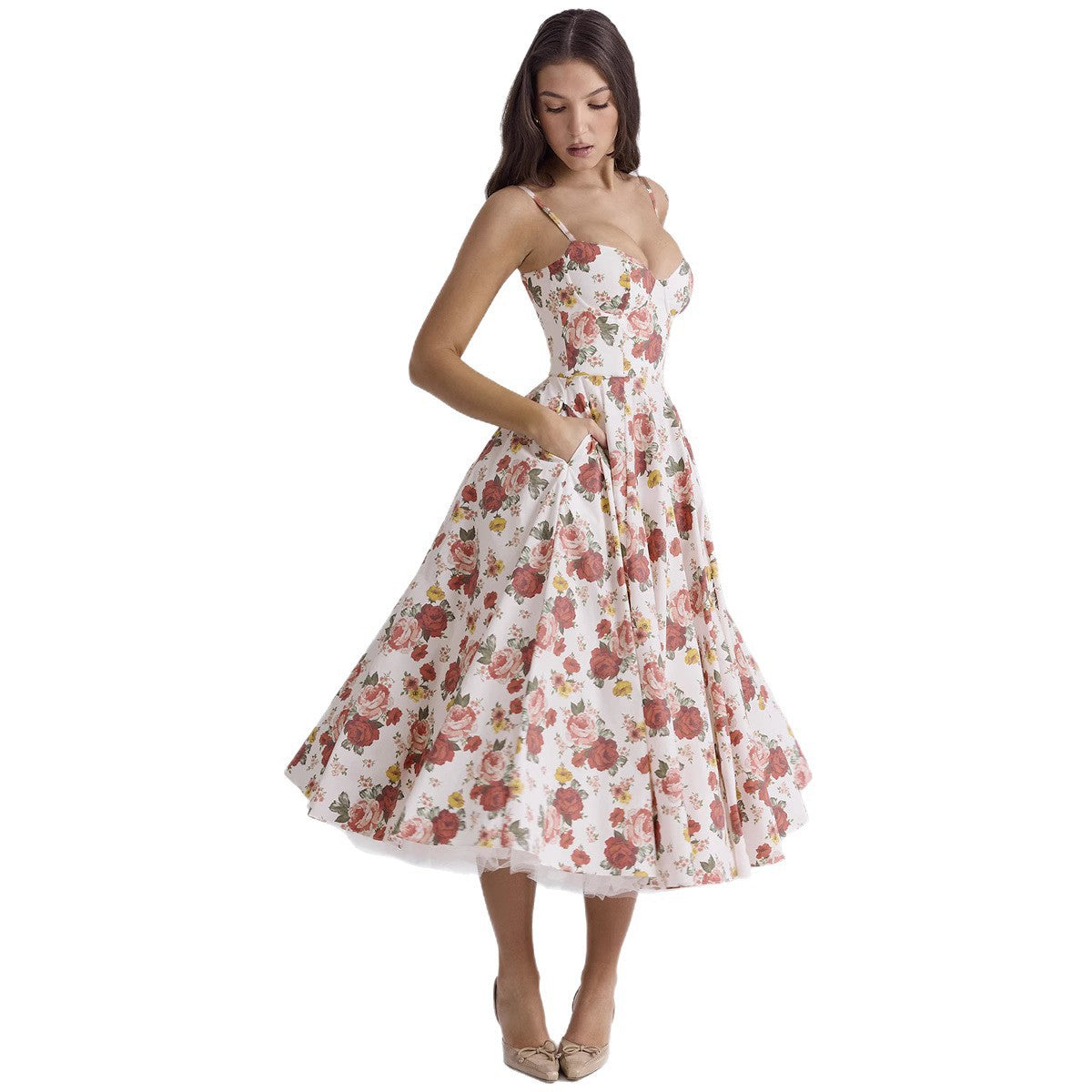 Mesh-Merizing — Double-Layer Maxi Slip Dress