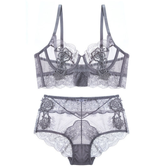 Lace-tacular Comfort — Ultra-Thin Lace Bralette & Panty Set