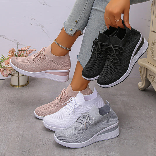 Knit Know-How — Multi-Colored Flyknit Slip-On Sneakers