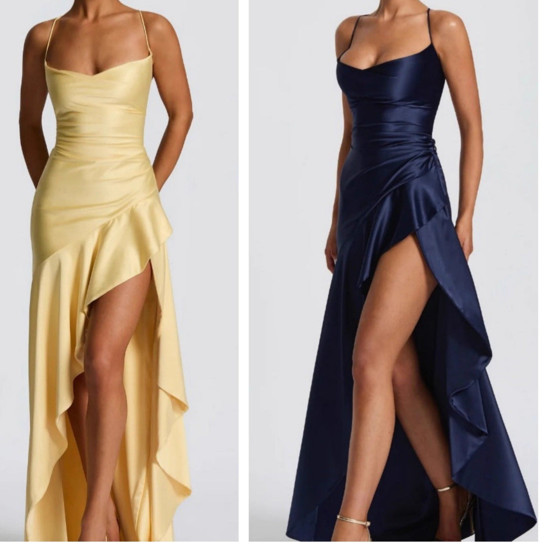 Barely There — Backless Waist-Cinching Dress