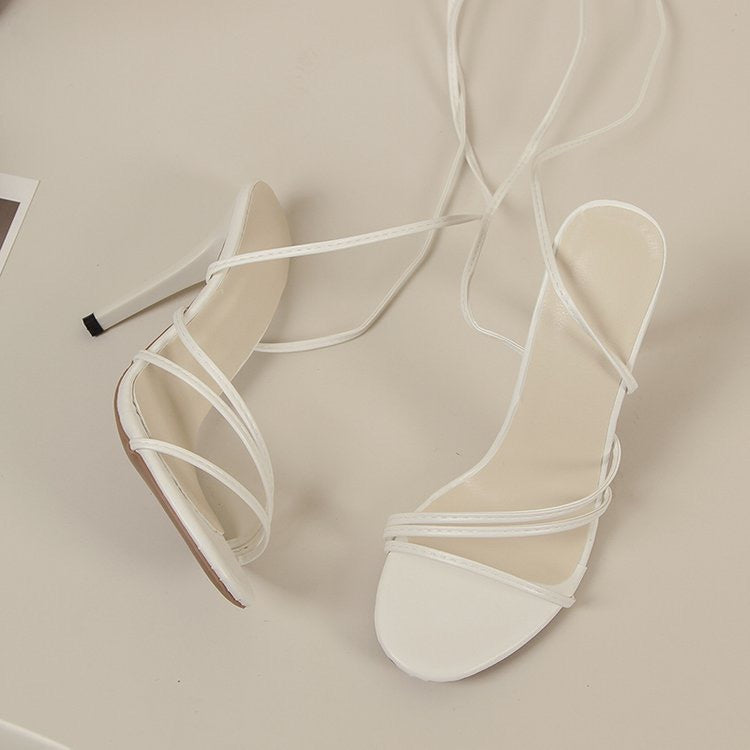 Buckle Up, Buttercup — Open-Toe High-Heeled Sandals